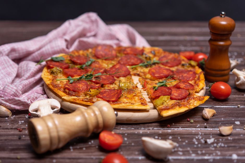 Pizza Diavola com Salame